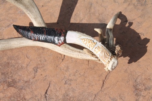Coltello ossidiana tre - ossidiana,