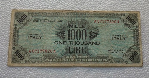 Lire 1000 1943 - , a