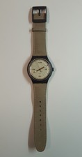 Orologio Swatch 2001 SUDM100 Fat Brownie (X-Large 44mm) S147 Cinturino In Pelle