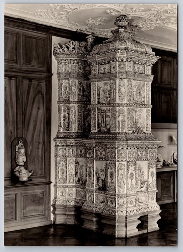 Cartolina stufa maiolica - stufa, in
