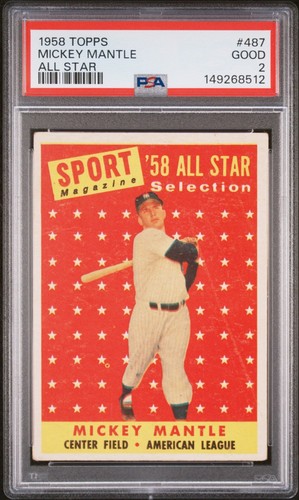Mickey mantle 1958 - 1958, all