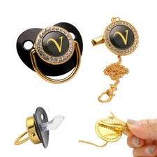 Ciuccio silicone bling lettere