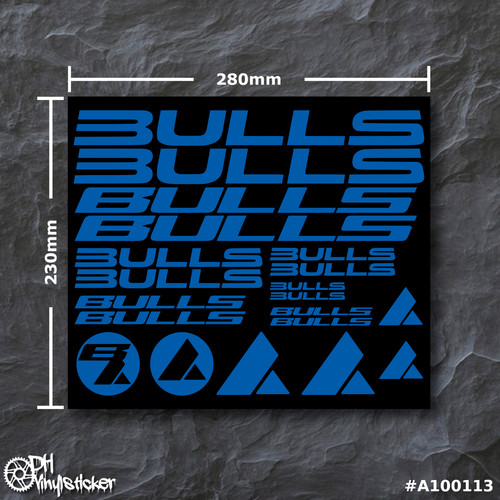 Bulls sticker azzurro set - azzurro, |