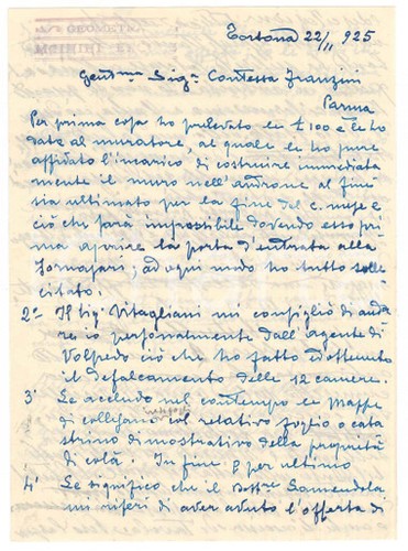 1925 tortona lettera geom - 1925,