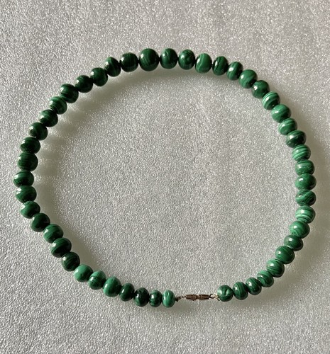 Collana malachite vintage anni - malachite,