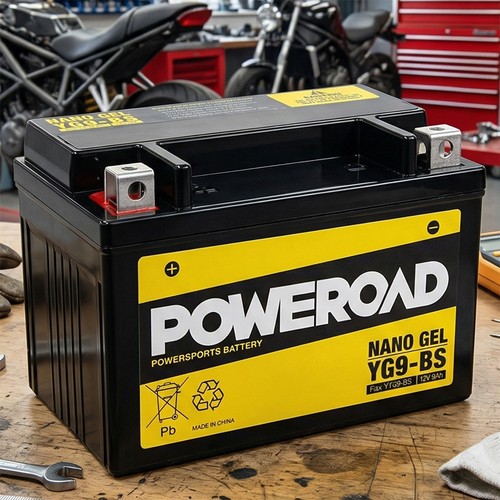 Batteria gel powerraod ytx9 - gel,