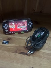 Sony PSP Slim 3004 console Black/silver usata Batteria Nuova + carico originale