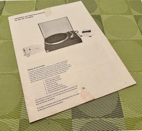 Giradischi manuale - ar, xa