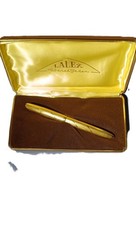 T | Penna Stilografica Lalex Liberal Feder Vintage Placcata Oro 22kt con Pennino