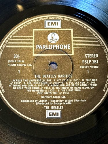Beatles rarities vinyl uk - rarities,