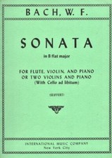 W. F. Bach - SONATA in Sib Maggiore  per Flauto, Violino e Basso Continuo
