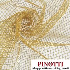Tulle Oro Dorato a Maglia