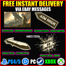 Battlefield 6 SET COMPLETO 4 RICOMPENSE RARE | CODICI BF6