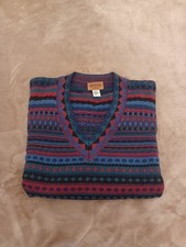 MISSONI ORIGINALE VINTAGE MAGLIONE UOMO TAGLIA 52 PURA LANA VERGINE