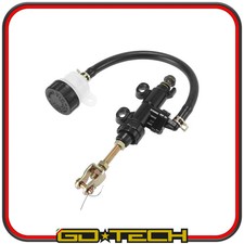 POMPA FRENO POSTERIORE MOTO CROSS ENDURO MOTARD Nero UNIVERSALE con SERBATOIO