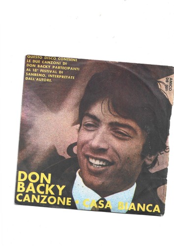 Don backy disco - disco, giri