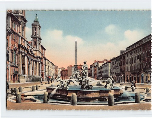 Cartolina piazza navona - cartolina, roma