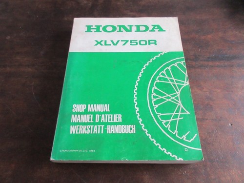 Honda xlv750r 1983 shop repair - honda,