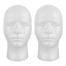  2 pièces mousse Mannequin tête perruque support polystyrène Mannequin affichage