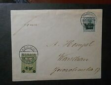 POLONIA, POLAND,POLSKA VARSAVIA LOCAL 1916 "Araldica new OVP" 6gr+5pf letter US