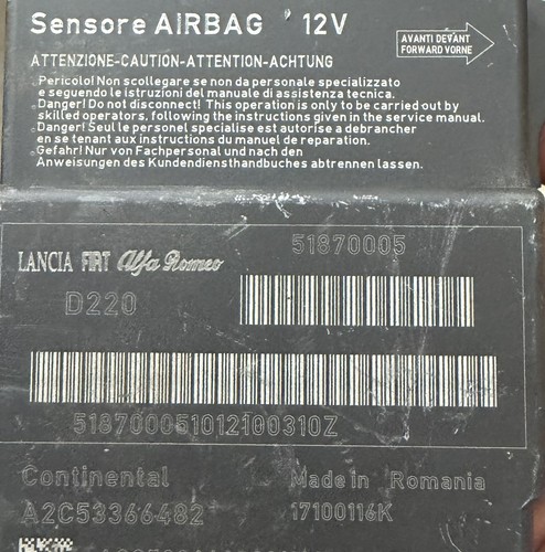 Fiat 500 centralina - 500, airbag