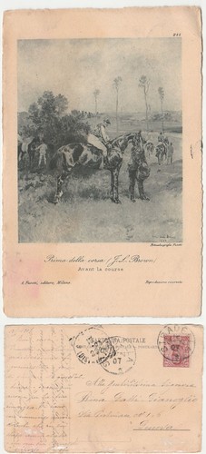 Prima della corsa ippica - -,