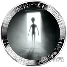 ALIEN IN DOOROPENING 2 oz moneta argento 2000 franchi Camerun 2025