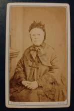 Photo CDV XIXe Vielle Dame En