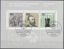  Germania - 1984 - Edizione Blocco Mi Blocco 19 - Timbro Speciale