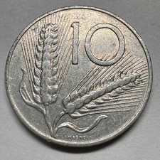 1955 Italy 10 Lire - Beautiful