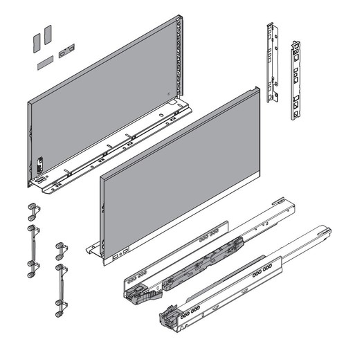 Blum legrabox 16 kit - legrabox, f