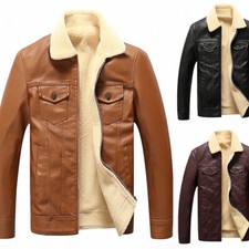 Giacca uomo ecopelle pile