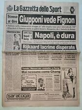 GAZZETTA DELLO SPORT 8 GIUGNO