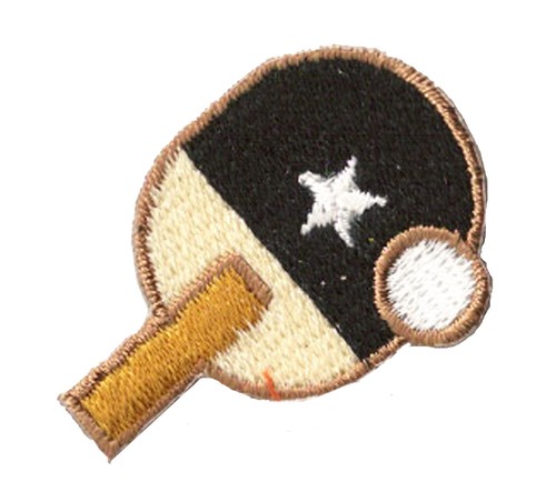 Patche écusson ping - patche, pong