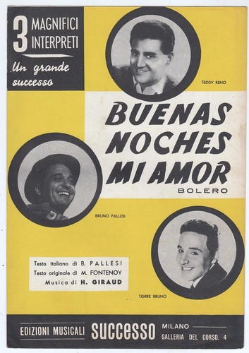Spartito buenas noches amor - buenas, mi