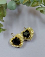 Orecchini bigiotteria vintage a cuore