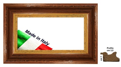 Cornice legno noce - in,