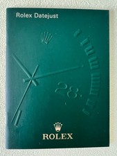 Booklet Rolex originale – Datejust – Copertina verde scuro (2015–2016)