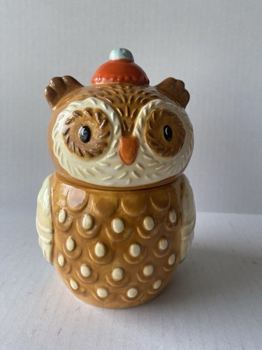 Owl earthware canister - earthware, kitchen