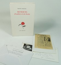 CHABANEIX Philippe. Musiques d'ombres et de féerie. EO. 1/40 ex. carte signée