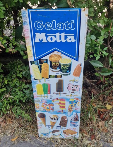 Insegna tabella gelati motta - tabella,