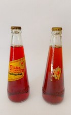 ♥ LOTTO 2 VECCHIE BOTTIGLIE IN VETRO BITTER SANPELLEGRINO VINTAGE ANNI 50 33cl
