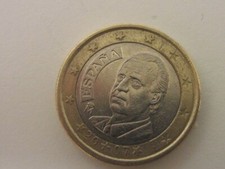 MONETA DA 1 EURO SPAGNA RE JUAN CARLOS 2007