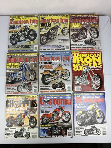 American iron magazine lot - iron, 9