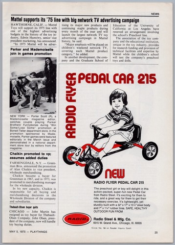 Radio volantino 1975 pedaliera - radio,