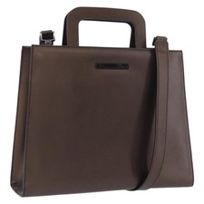 GUCCI Hand Bag Leather 2way