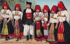 Cartolina - Postcard - Ollolai - Costumi Sardi - Ballo delle donne - 1929