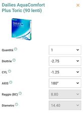 Lenti a Contatto Dailies Aqua