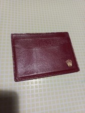 Rolex porta garanzia rosso originale 0101.60.34 wallet genuine red