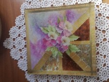 Piatto in vetro decorato